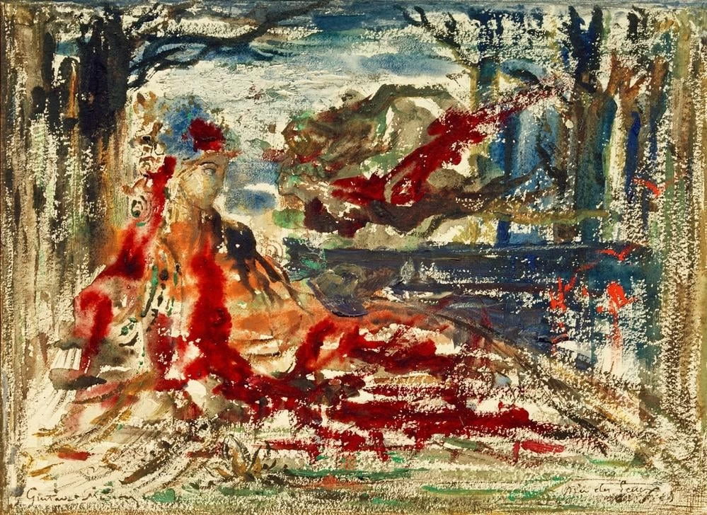 Veduta del parco di Villa Borghese - Museo Gustave Moreau, Parigi